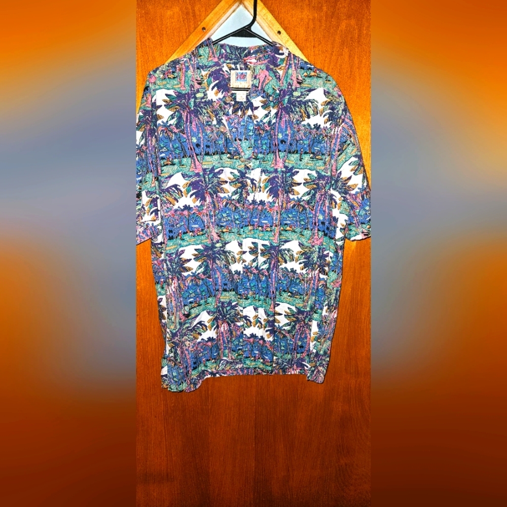 Kahala AVI Collection Shirt Men’s XL Short Sleeve Hawaiian Vtg Colors